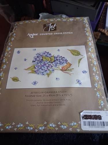 Anchor hydrangea study cross - anchor,
