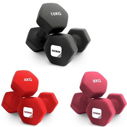 Kayman neoprene dumbbells pair - kayman,