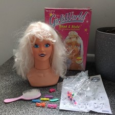 GIRLS WORLD STYLING DOLLS HEAD