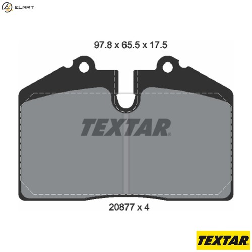 Brake pad set - set,
