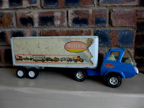 Vintage tonka truck with - vintage,