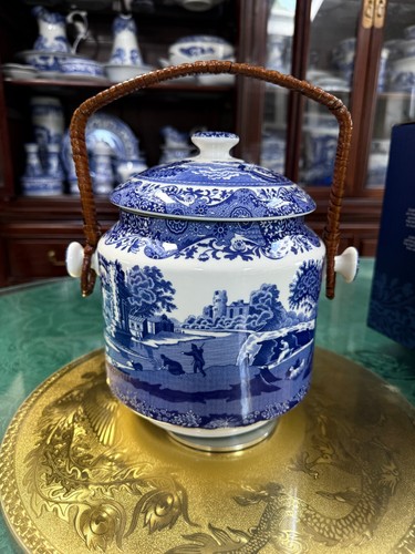 Spode italian blue and - and, white