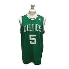 Boston Celtics NBA Vest Jersey Garnett No.5 UK Men's Large H501