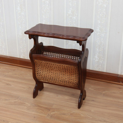 Mahogany magazine rack side - rack,