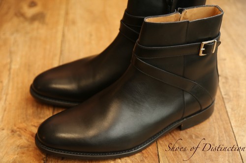 Barker black leather - black, jodhpur