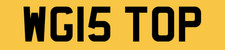 WG NUMBER PLATE PRIVATE