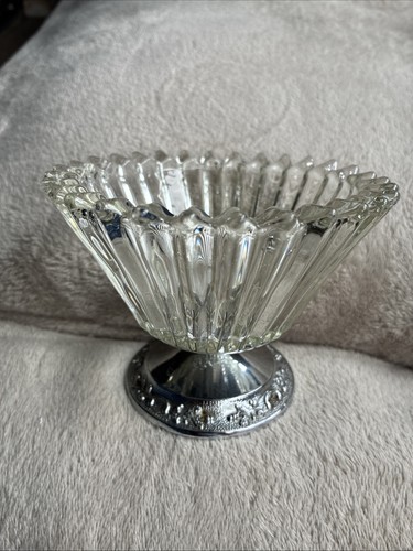 Vintage silver plate ribbed - vintage,