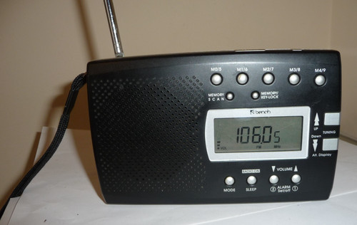 Bench clock radio fm - bench, lw/mw/fm/sw