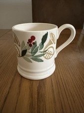 Emma Bridgewater Bring In The Green Half Pint Mug New 1st Christmas