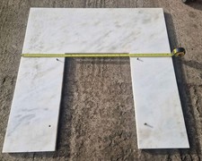 White marble fireplace
