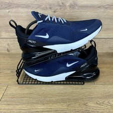 Nike Air Max 270 Shoes Men’s Size UK 10.5  ID Running Gym Trainers Blue Mesh