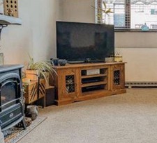 Jali Sheesham Corner Tv Unit