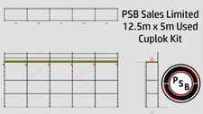 Used Cuplock System Scaffold 12.5m x 5m inc NEW Scaffold Boards INC VAT