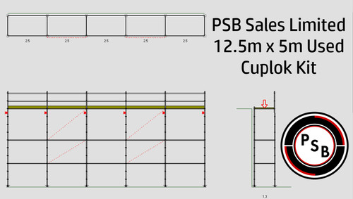 Used cuplock system scaffold - used,