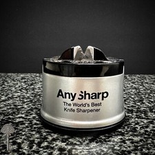 AnySharp Knife Sharpener Premium Kitchen Tool Suction Grip Any Sharp
