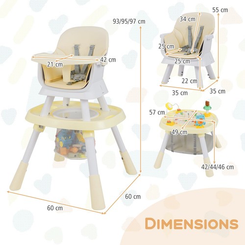 Chair convertible baby - 16-in-1,