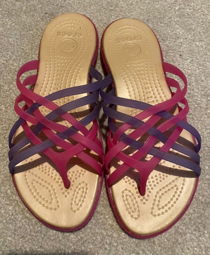 Ladies multicoloured crocs - ladies,