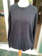 atlantic bay 100% cotton blue XXL jumper good cond BHS