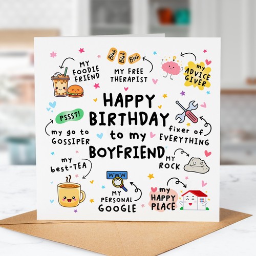 Funny birthday card for - birthday,