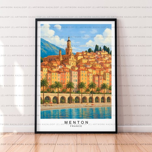 Menton france unframed - menton,