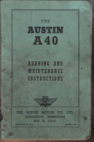 Austin a40 devon - a40, original