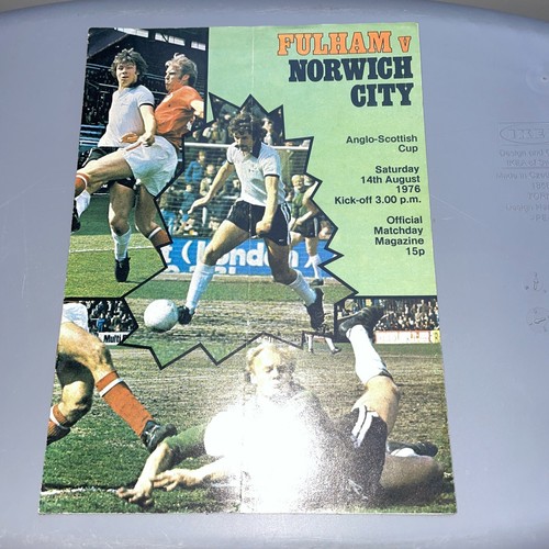 1976 fulham v norwich - 14/08/1976,