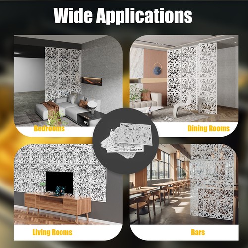 12pcs wall mounted - wall-mounted, folding