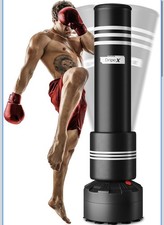 Adult Free Standing Boxing Punch Bag, Heavy Duty Punching Bag Stand with Suction