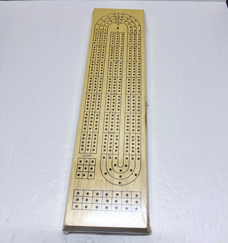 Vintage wooden cribbage board - vintage,