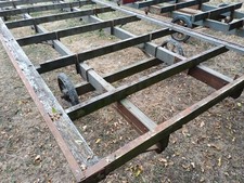 Vintage Shepherds Hut Chassis Industrial Trolley , 4 Wheel  6000mm X 2420mm