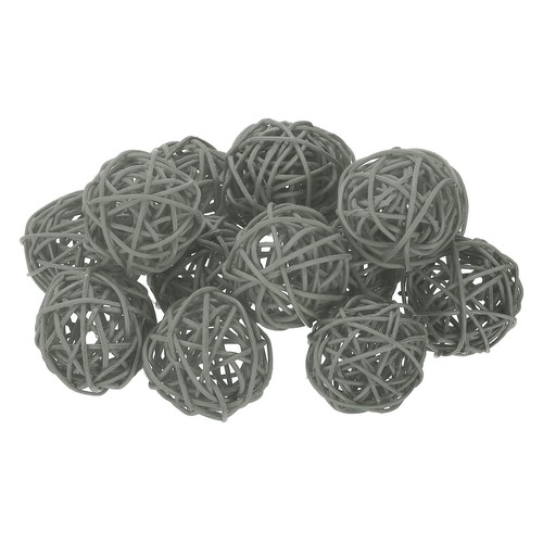 14pcs wicker rattan balls - wicker, balls,