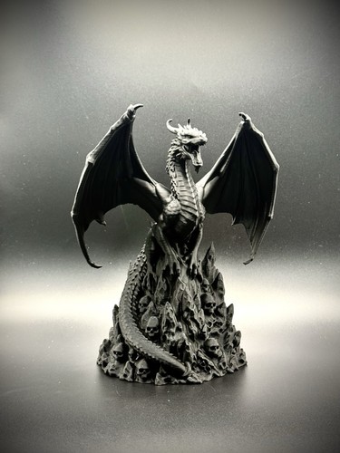 Perched dragon figurine - perched,