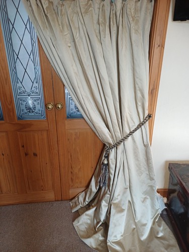 Bespoke pale gold curtains - bespoke,