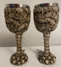 X2 NEW Resin & Metal SKULL