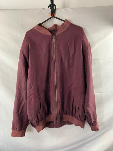 Vintage silk purple bomber