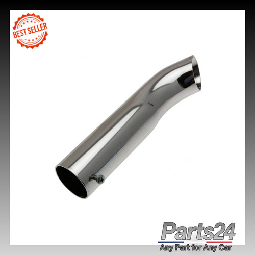 48mm chrome exhaust curved - 48mm,