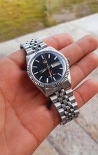 Vintage Rado Purple Horse Automatic 25 Jewels Swiss Made Men's Watch Black Dial