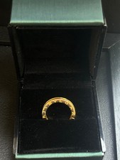 Bvlgari Original Mens 18ct Yellow Gold Ring B.zero1 Ring One Band Size 57/P