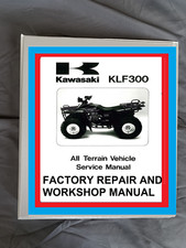 1986-2006 Kawasaki KLF300 Bayou quad ATV Factory Service Repair Manual 3 books!