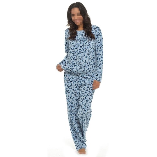 Ladies pyjamas set blue - blue, polar