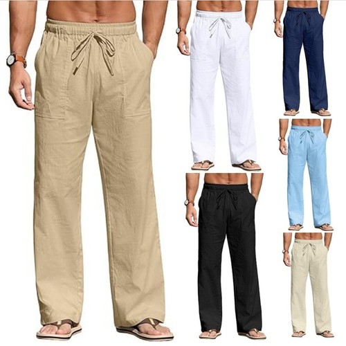 Summer mens casual linen - linen, baggy