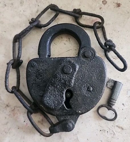 Vintage old iron - old, padlock