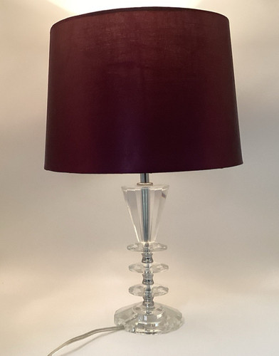 Lucite table lamp - lucite, modern