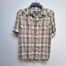 men's check shirt short sleeve