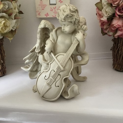 Vintage cherub statue inch - cherub,