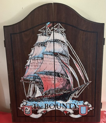 Vtg the bounty ship - ship, dartboard