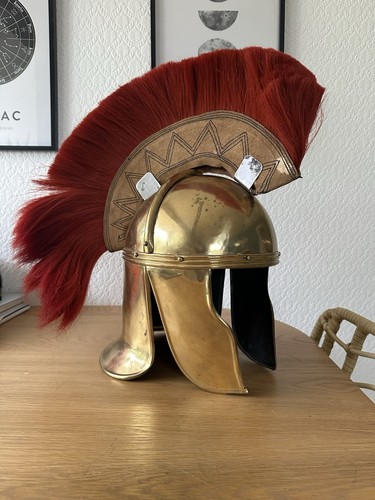 Roman centurion helmet brass - roman,