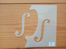 VIOLIN F HOLE TEMPLATE