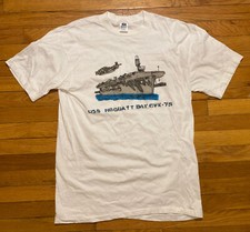 VTG T Shirt Navy Battleship