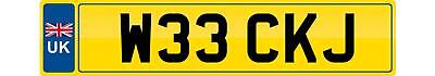 Wee ckj private number plate - wee,